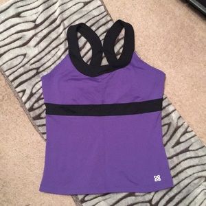 🌺Ladies Purple & Black Workout Tank🌹
